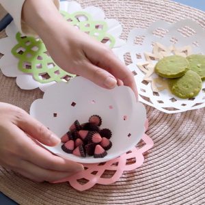 FORMART小型真空成型機(桌上型真空吸塑機)製作剪紙雕花紙碗