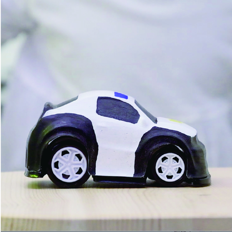 FORMART小型真空成型機(桌上型真空吸塑機)製作彩繪玩具小車