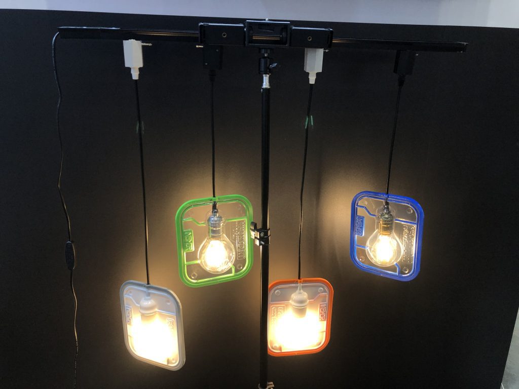 LED light with 3D printed frame