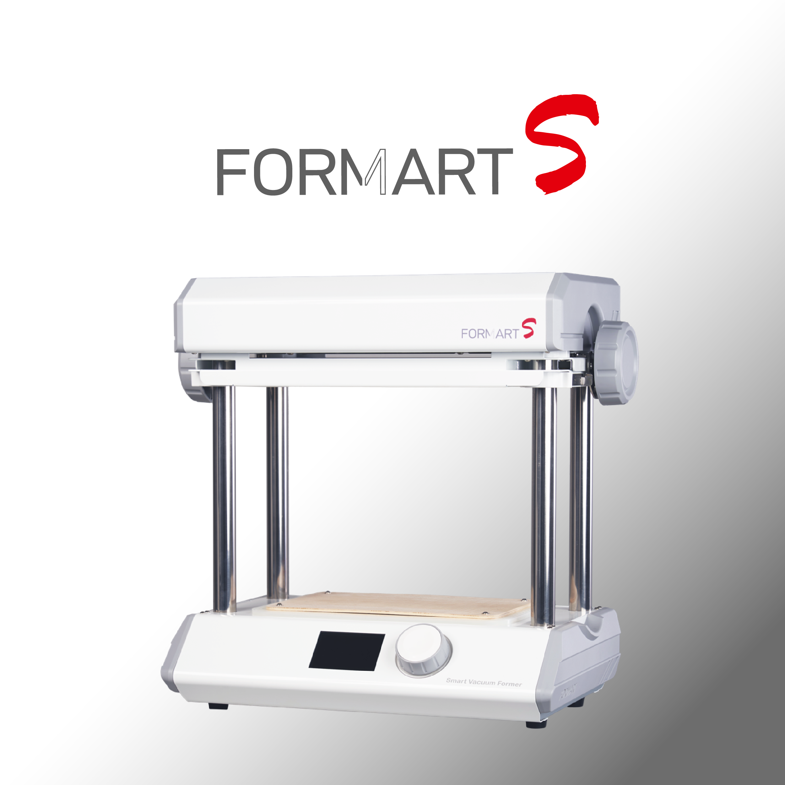 FORMART S 智慧真空成型機首頁產品圖,適合 DIY 模具製作、產品打樣與小型塑膠真空成型應用