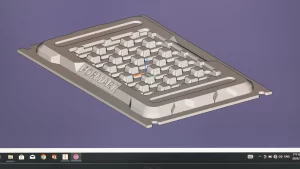 3D model of a custom parts tray mold