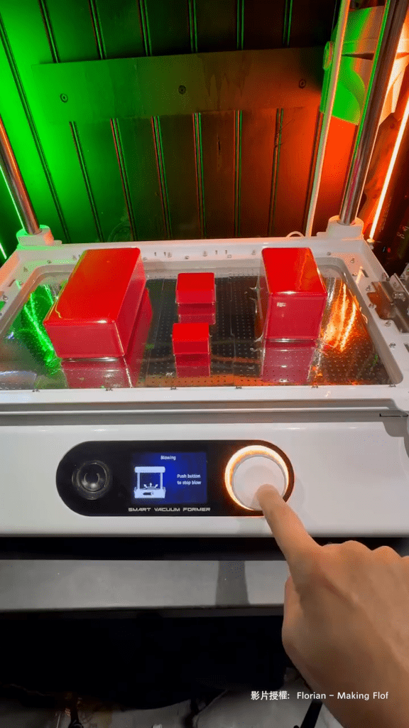 Custom blister packaging made using FORMART Smart Vacuum Former