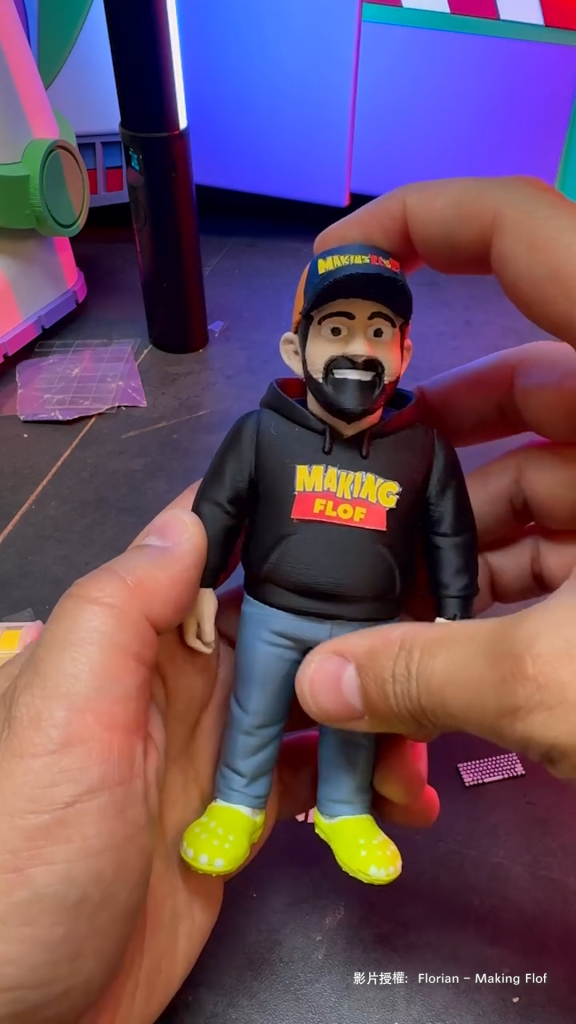 Full-color figure 3D printed with Bambu Lab printer