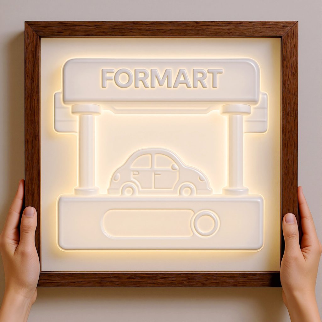 真空成型製作的招牌燈