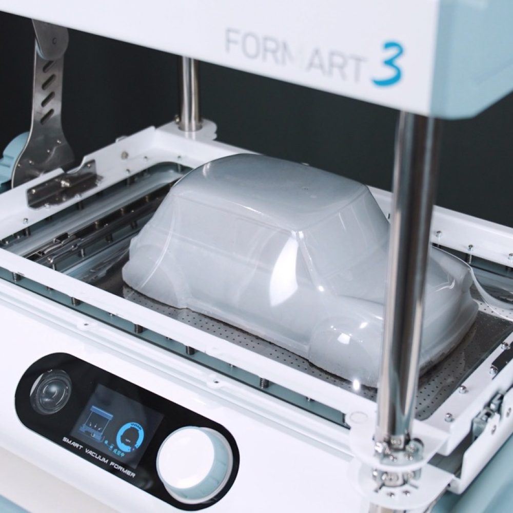FORMART3真空成型機 使用第三步 真空成型
