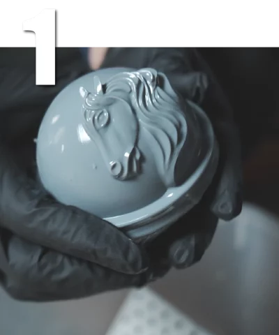 MYYARD 4 step-1 Step 1: Preparing a horse-shaped mold for custom vacuum forming with a FORMART vacuum forming machine